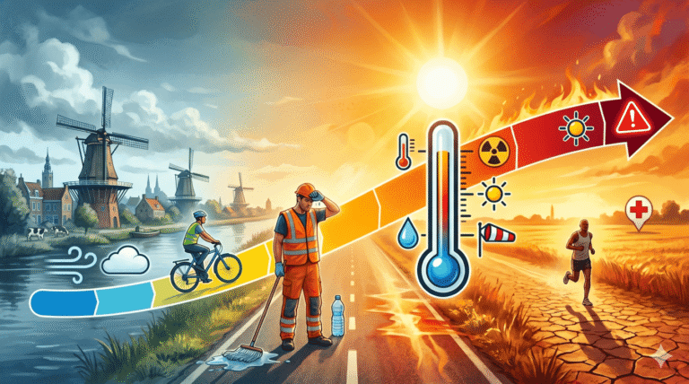 Hitte meet je niet met een thermometer